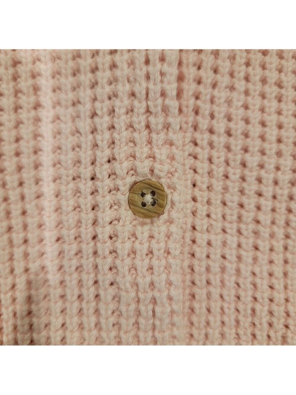 Carter's Infant Girl Pink Hooded Knit Bear Ear Cardigan 3 months - Picture 6 of 9